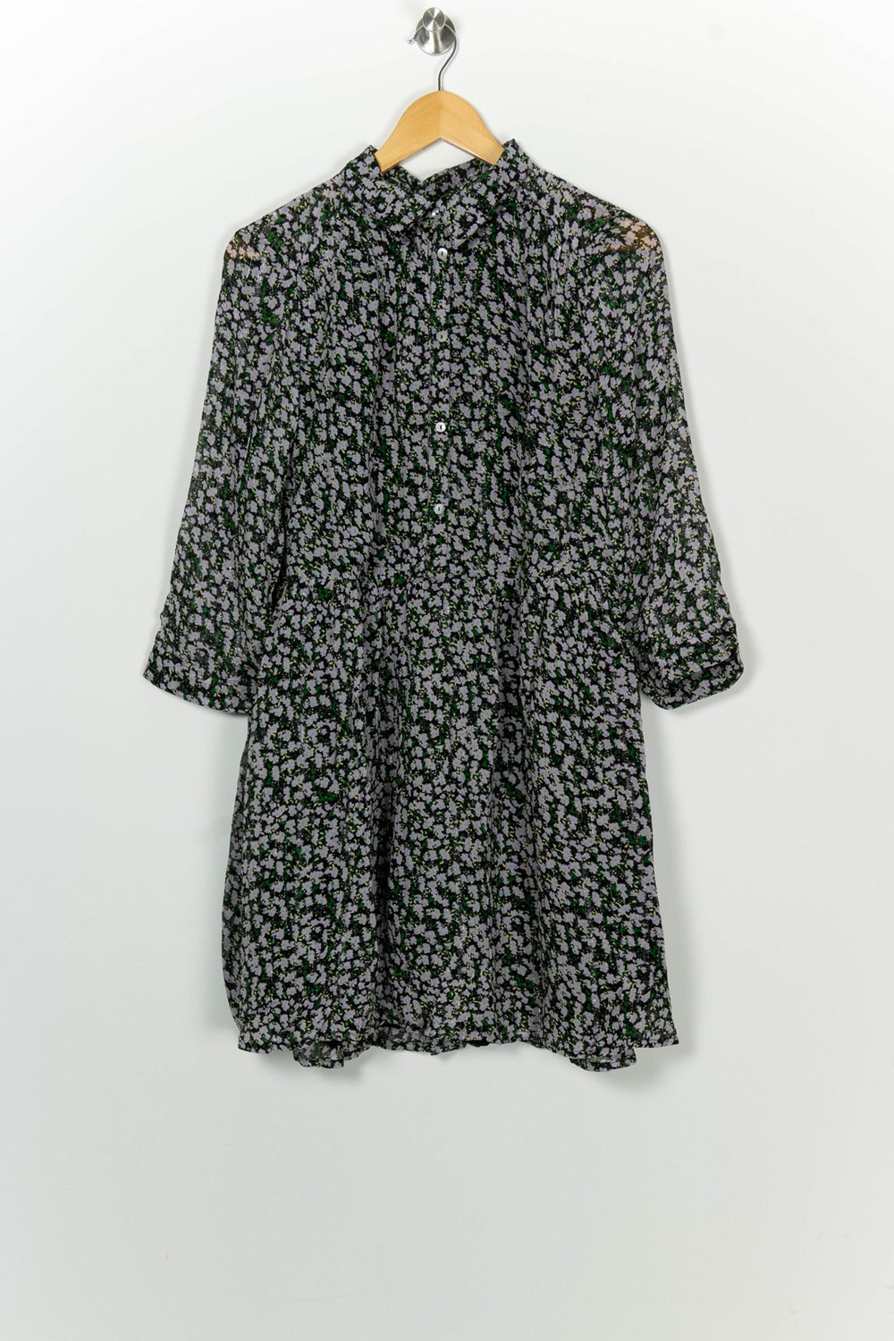 Robe Midi Noire et Grise - Taille L/40 de la marque La Redoute Collections | PARAD98432 - Vendu par Paradigme - Image 2