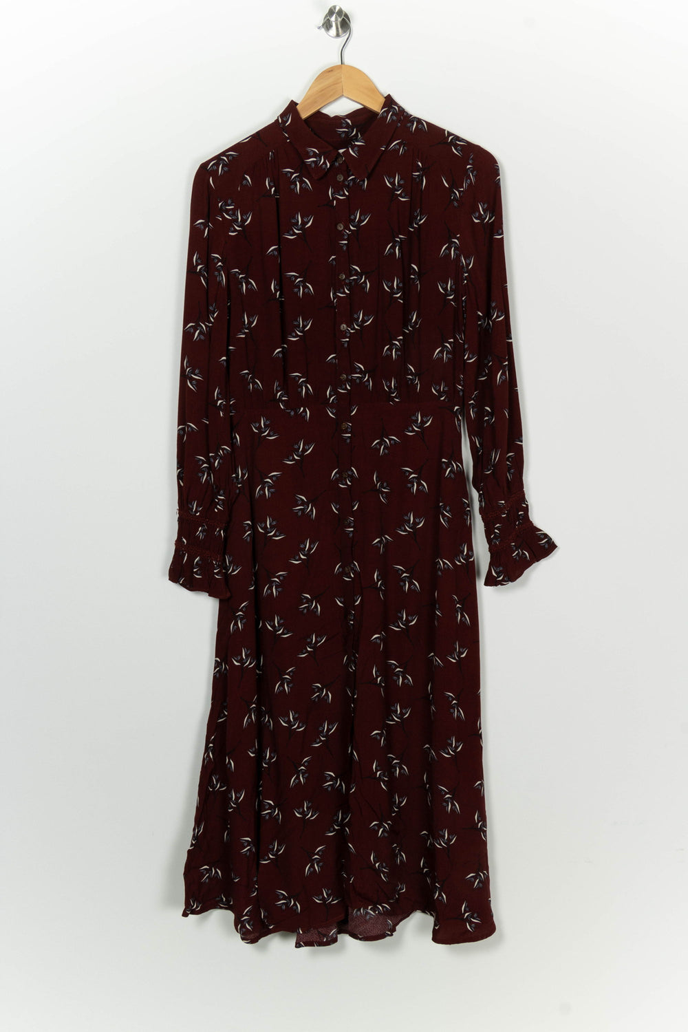 Robe Chemise Bordeaux - Taille M/38 de la marque ba&sh | PARAD98433 - Vendu par Paradigme - Image 2