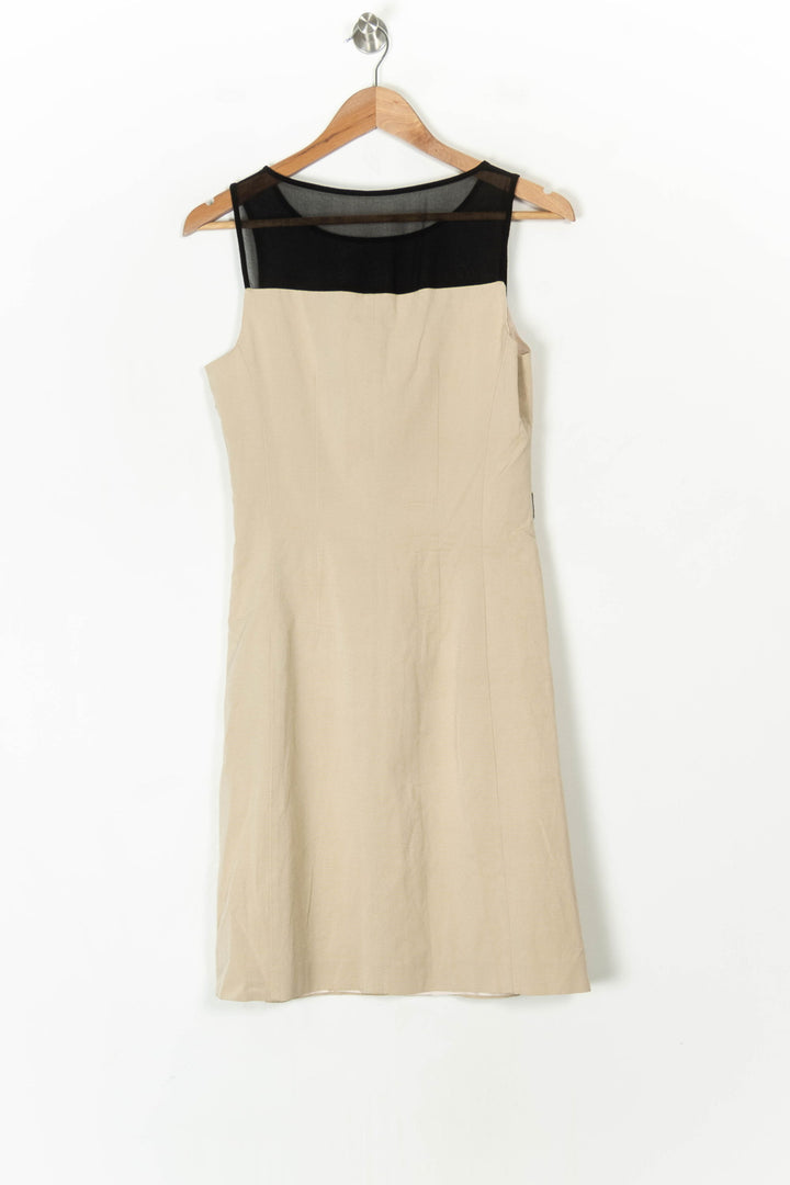 Robe Midi Beige et Noire - Taille S/36 de la marque Maison 123 | PARAD98456 - Vendu par Paradigme - Image 5