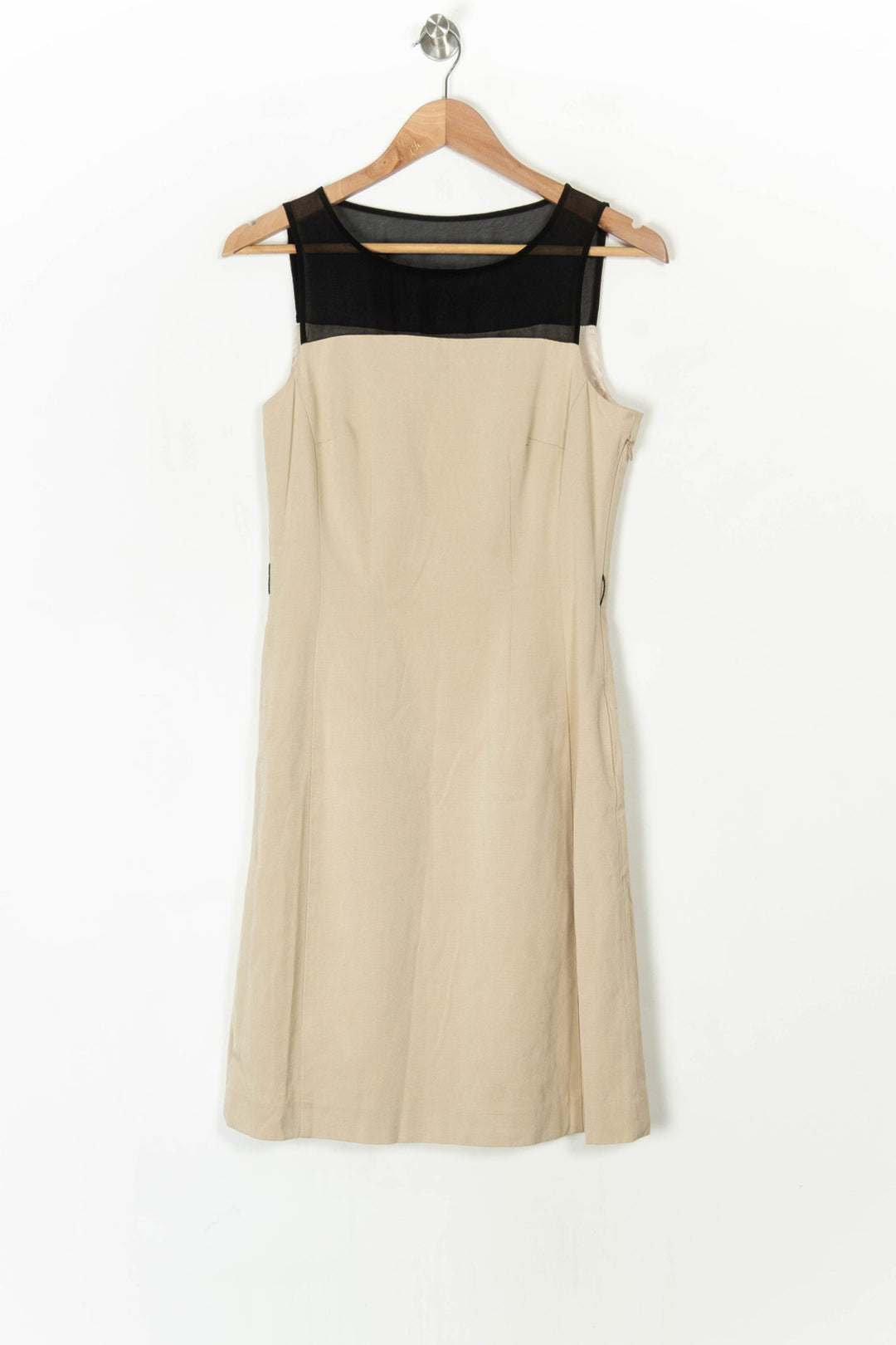 Robe Midi Beige et Noire - Taille S/36 de la marque Maison 123 | PARAD98456 - Vendu par Paradigme - Image 2