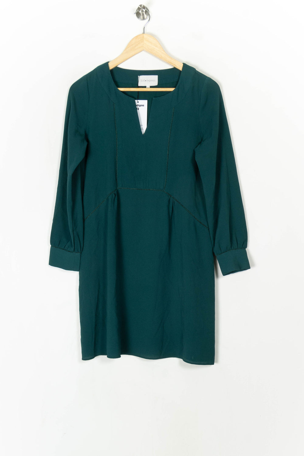Robe Midi Verte - Taille XS/34 de la marque Sud express | PARAD98458 - Vendu par Paradigme - Image 2