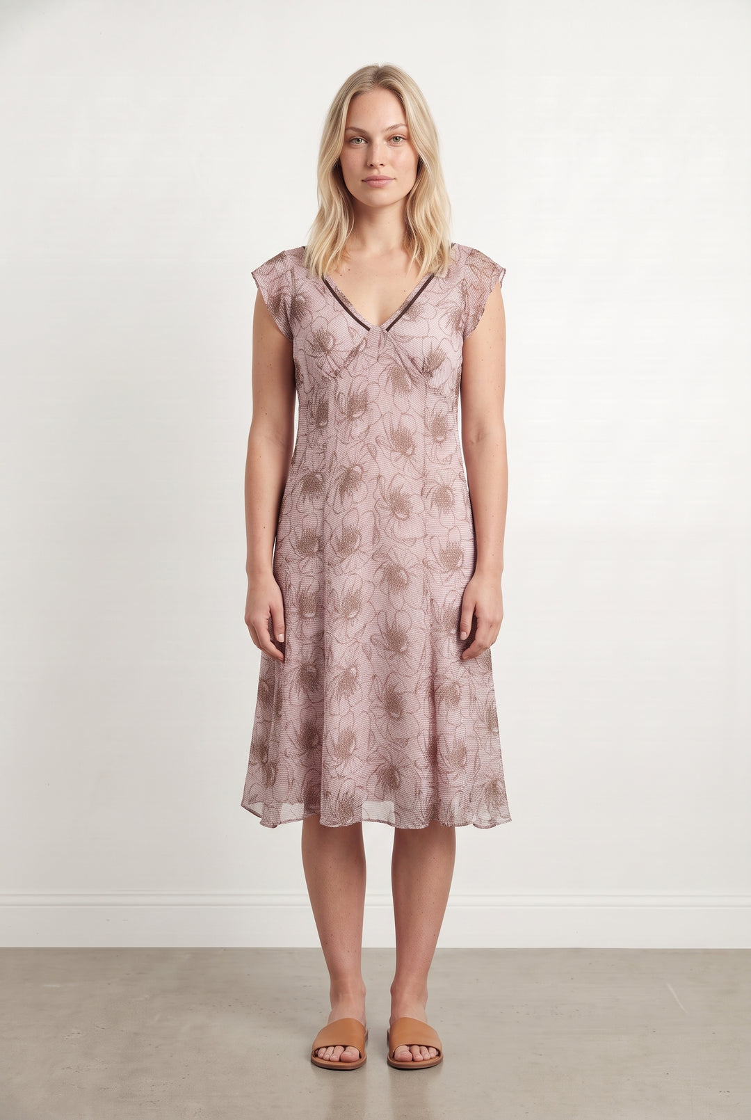 Robe Midi Rose - Taille L/40 de la marque Maison 123 | PARAD98459 - Vendu par Paradigme - Image 1
