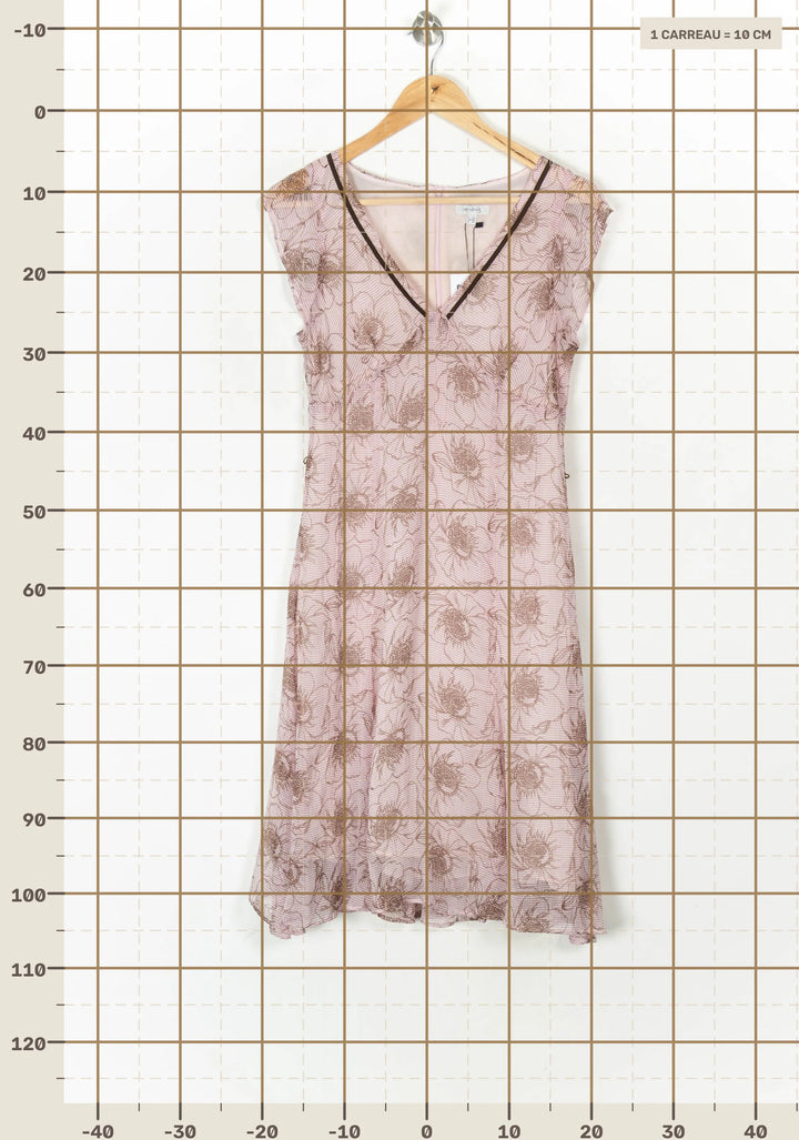 Robe Midi Rose - Taille L/40 de la marque Maison 123 | PARAD98459 - Vendu par Paradigme - Image 4