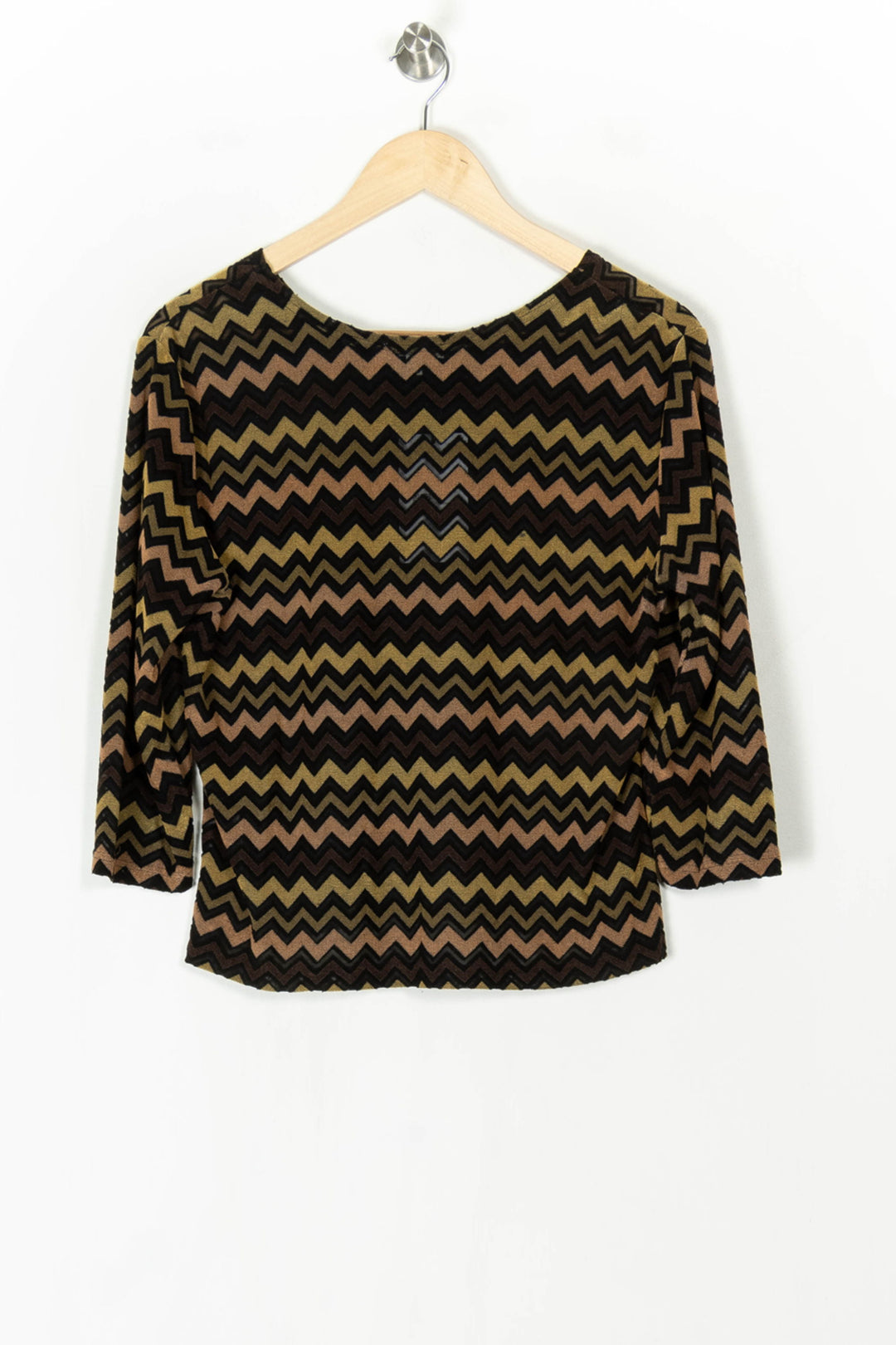 Haut à Manches Longues Marron et Noir - Taille XL/42 de la marque Maison 123 | PARAD98461 - Vendu par Paradigme - Image 5