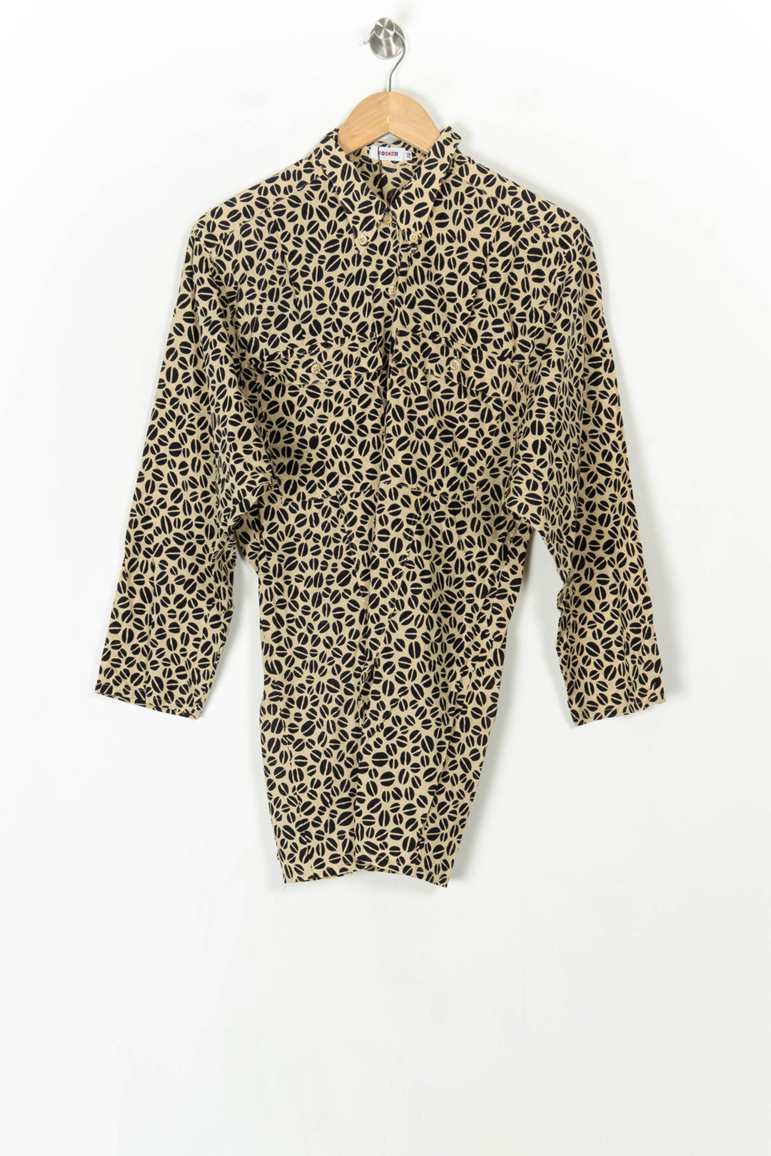 Chemise Beige et Noire - Taille S/36 de la marque Rodier | PARAD98469 - Vendu par Paradigme - Image 2