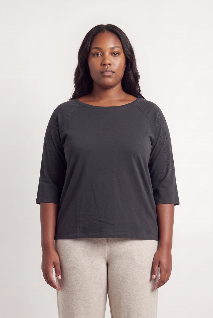Tee-Shirt Noir - Taille XXL/44 de la marque Maison 123 | PARAD98474 - Vendu par Paradigme - Image 1