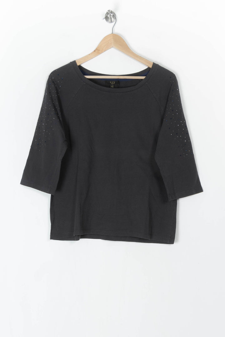 Tee-Shirt Noir - Taille XXL/44 de la marque Maison 123 | PARAD98474 - Vendu par Paradigme - Image 2