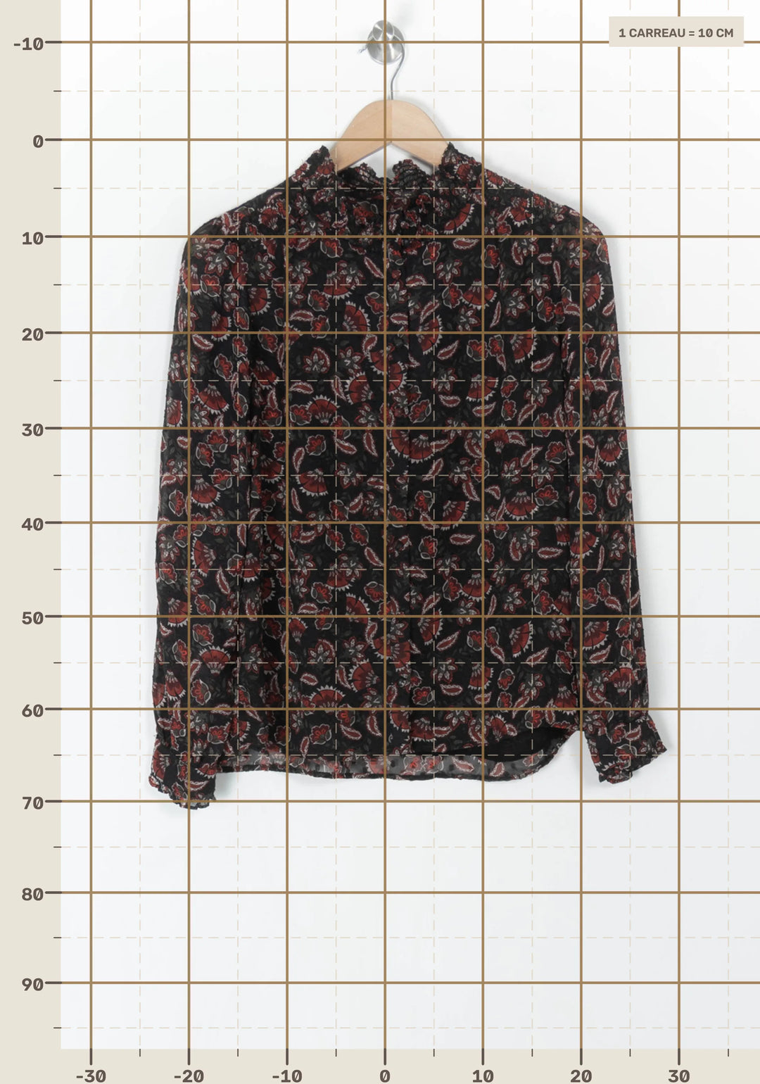Blouse Noire et Rouge - Taille L/40 de la marque Maison 123 | PARAD98475 - Vendu par Paradigme - Image 4