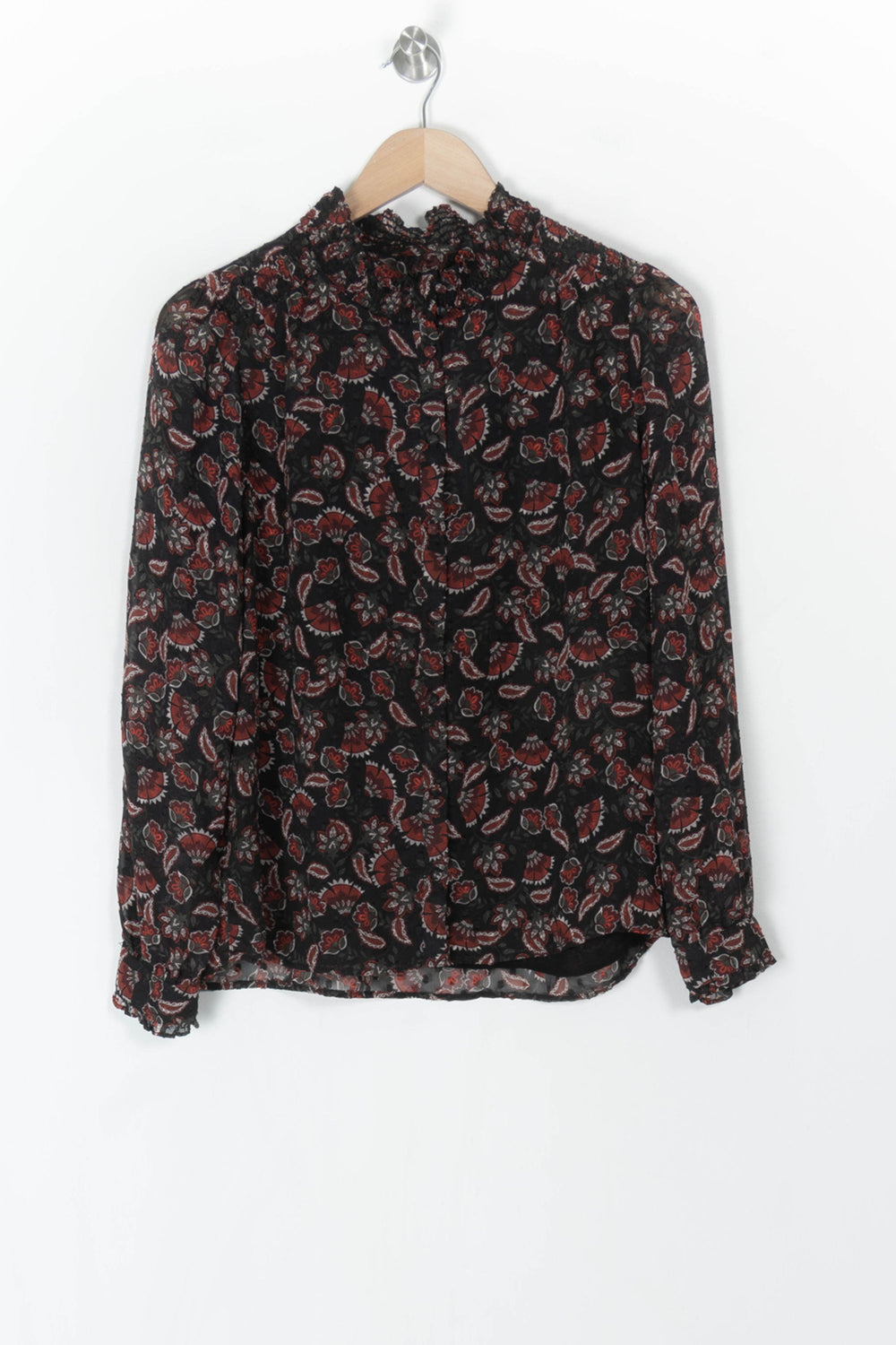Blouse Noire et Rouge - Taille L/40 de la marque Maison 123 | PARAD98475 - Vendu par Paradigme - Image 2