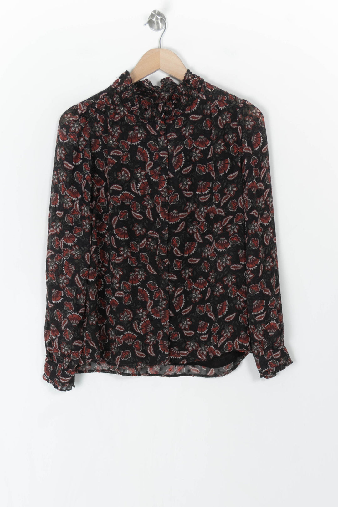 Blouse Noire et Rouge - Taille L/40 de la marque Maison 123 | PARAD98475 - Vendu par Paradigme - Image 2
