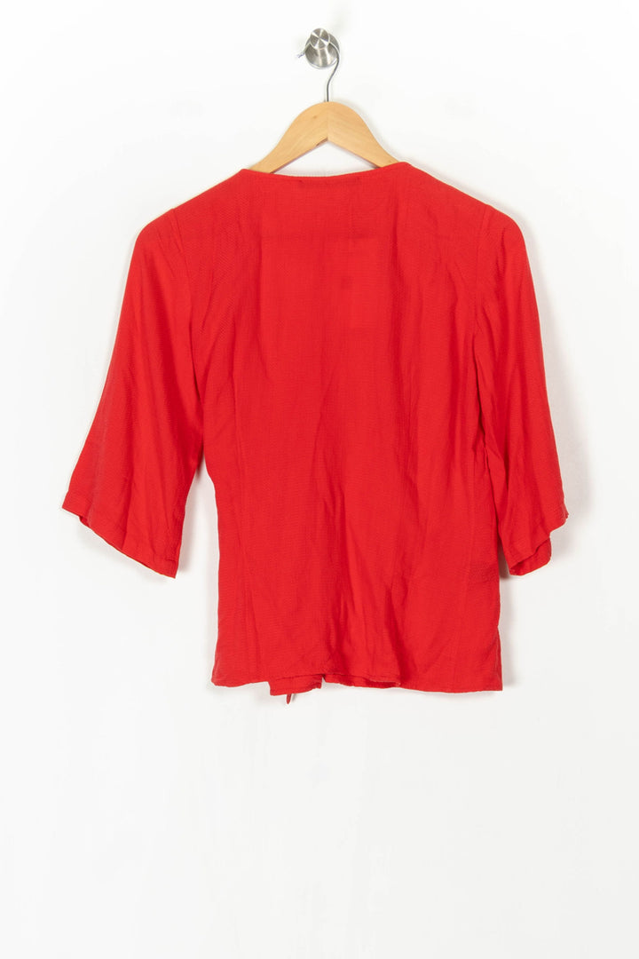 Blouse Portefeuille Rouge - Taille S/36 de la marque Comptoir des Cotonniers | PARAD98476 - Vendu par Paradigme - Image 5