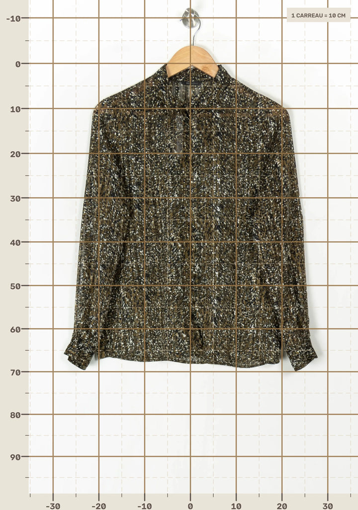 Chemise Verte - Taille M/38 de la marque IKKS | PARAD98478 - Vendu par Paradigme - Image 4