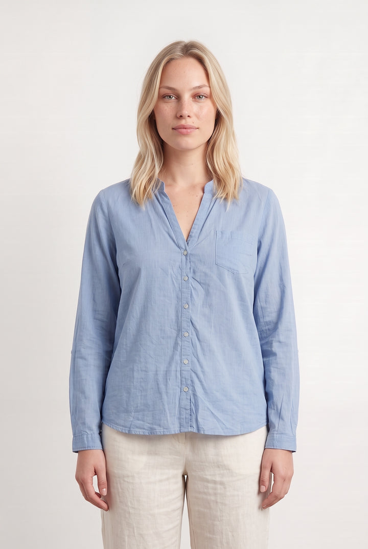 Chemise Bleu Clair - Taille L/40 de la marque Caroll | PARAD98483 - Vendu par Paradigme - Image 1