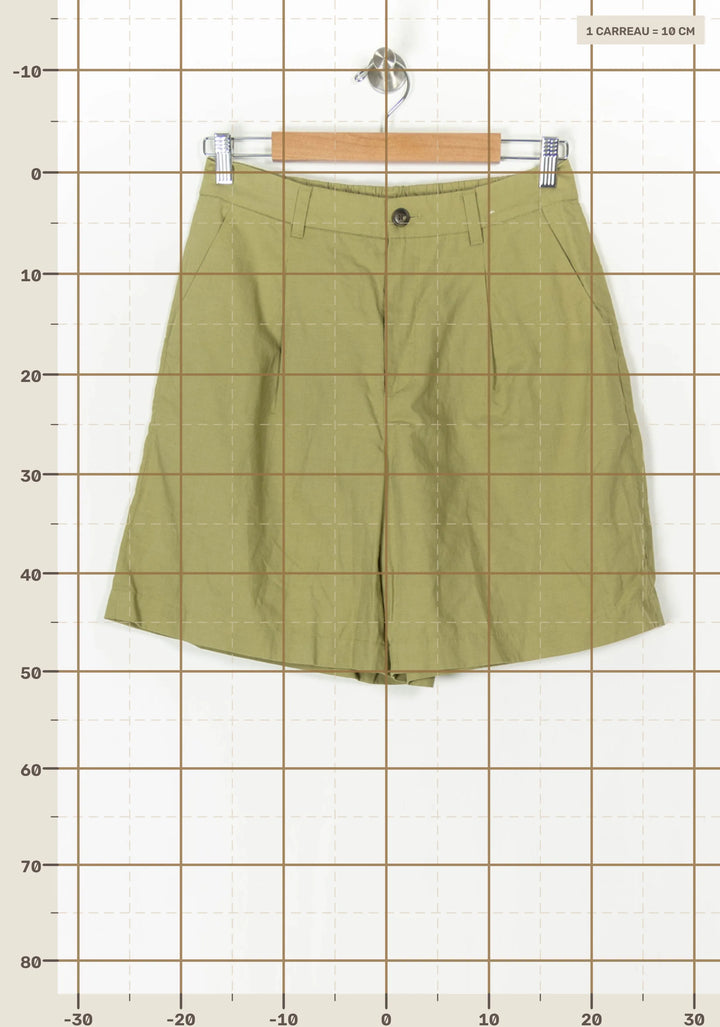 Short Vert olive
 - Taille S/36 de la marque Comptoir des Cotonniers | PARAD98485 - Vendu par Paradigme - Image 4
