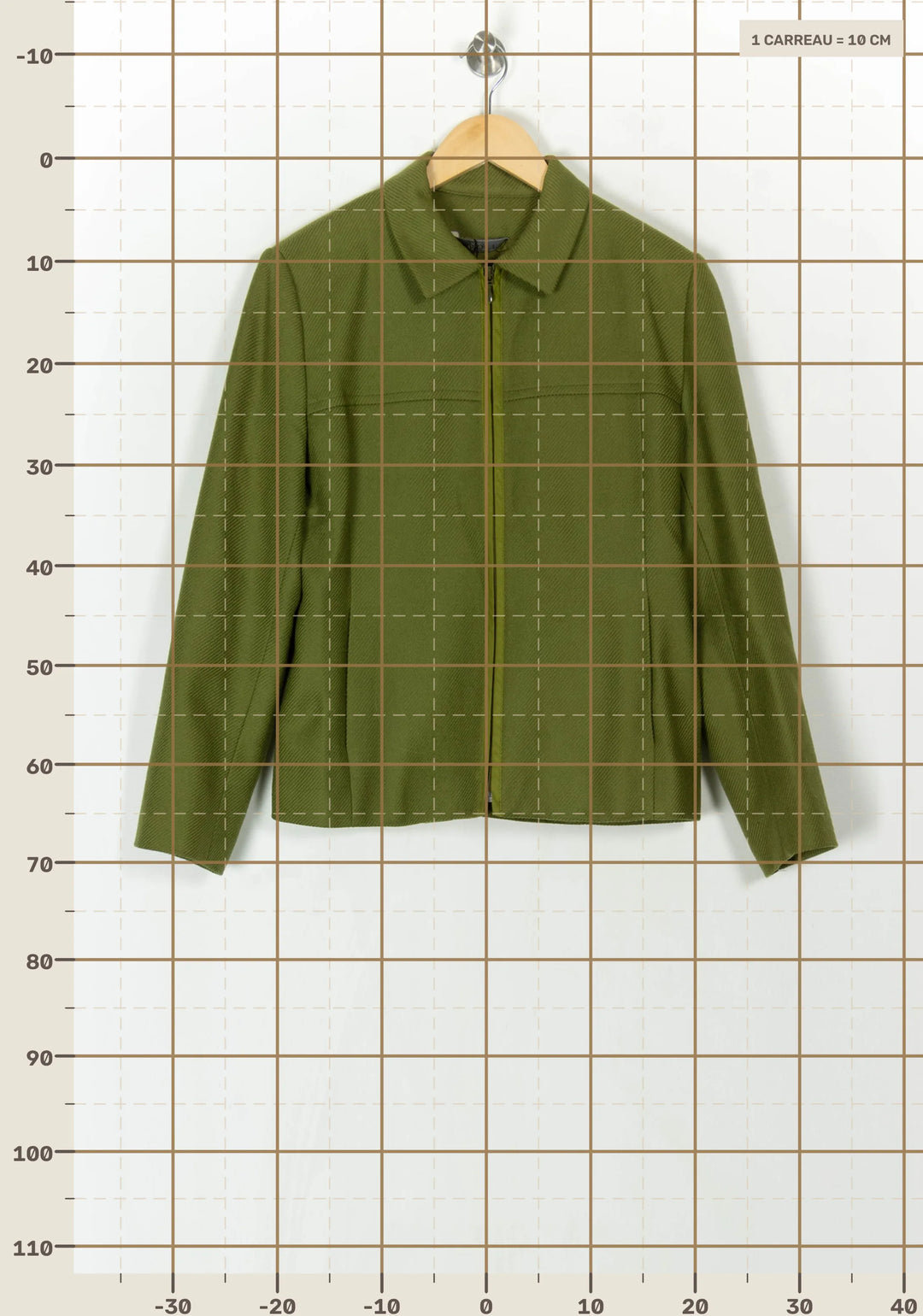 Veste zippée verte - Taille XL/42 de la marque Caroll | PARAD98493 - Vendu par Paradigme - Image 4