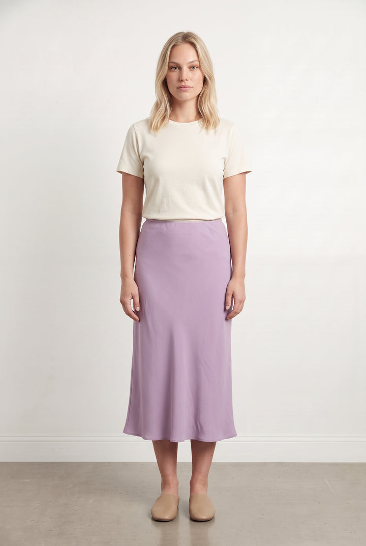 Jupe Longue Mauve - Taille L/40 de la marque Gerard Darel | PARAD98494 - Vendu par Paradigme - Image 1