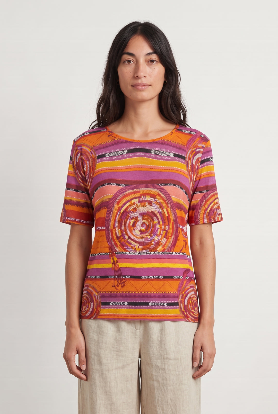 T-Shirt Orange et Violet - Taille T.U. de la marque Weill | PARAD98497 - Vendu par Paradigme - Image 1