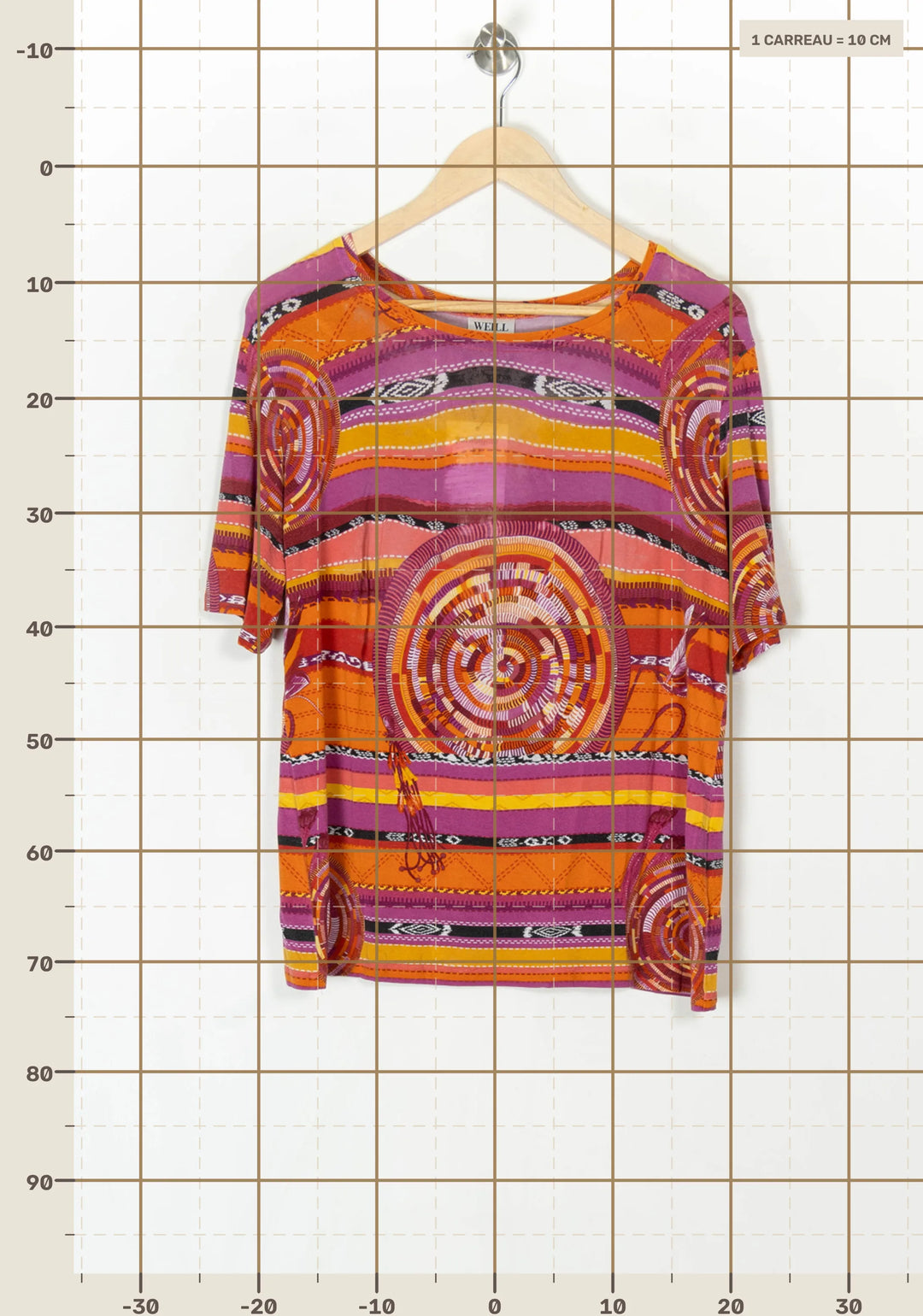 T-Shirt Orange et Violet - Taille T.U. de la marque Weill | PARAD98497 - Vendu par Paradigme - Image 4