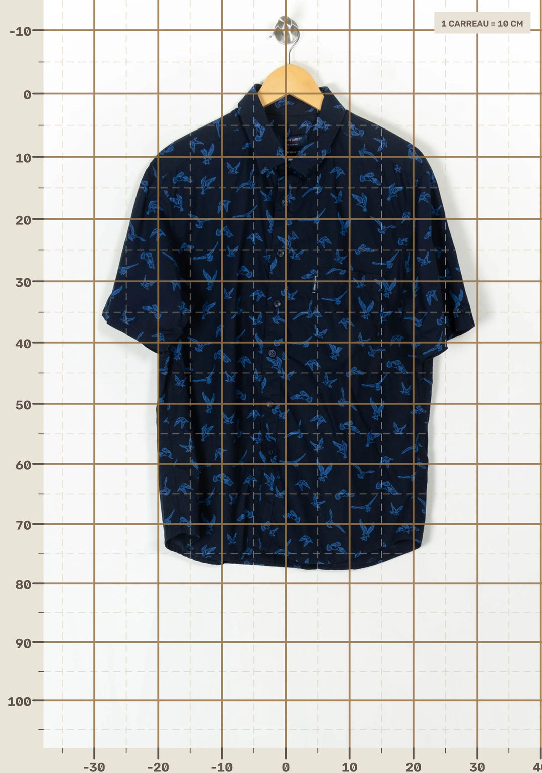 Chemise Bleue et Noire - Taille L/40 de la marque Saint James | PARAD98501 - Vendu par Paradigme - Image 4