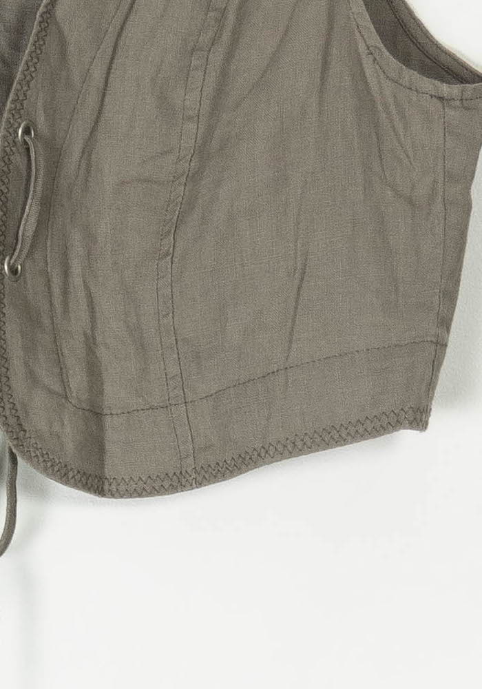 Gilet Sans Manches Marron - Taille M/38 de la marque Sud express | PARAD98502 - Vendu par Paradigme - Image 3