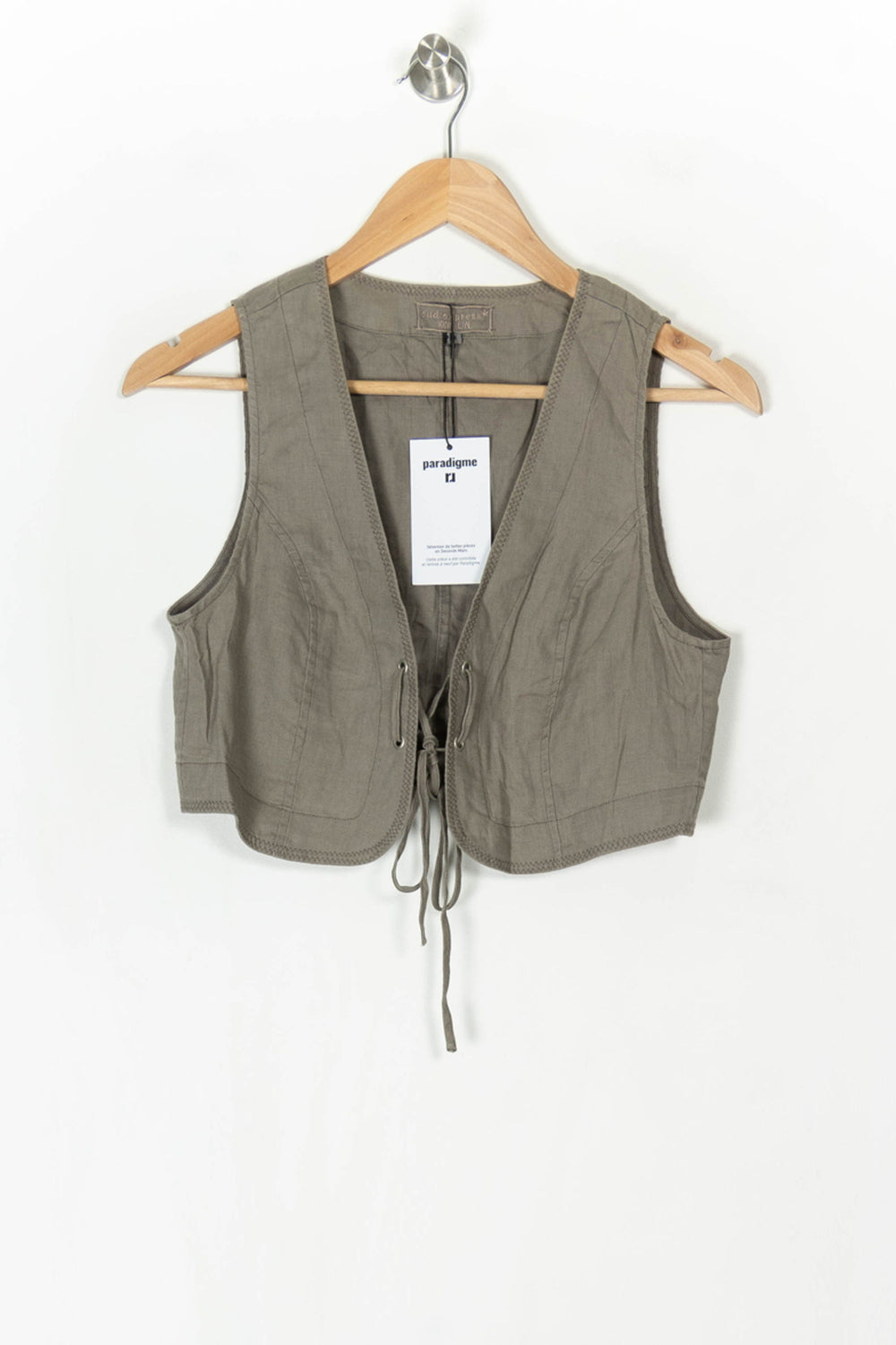 Gilet Sans Manches Marron - Taille M/38 de la marque Sud express | PARAD98502 - Vendu par Paradigme - Image 2
