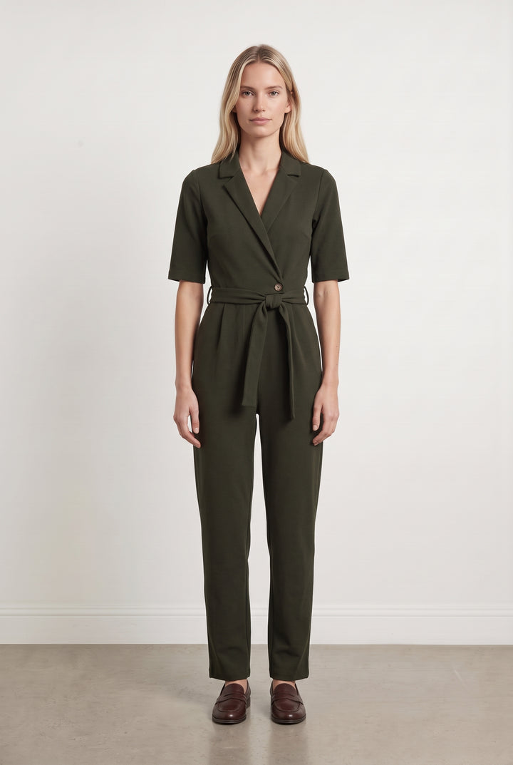 Combinaison Tailleur Verte - Taille XS/34 de la marque La Fée Maraboutée | PARAD98504 - Vendu par Paradigme - Image 1