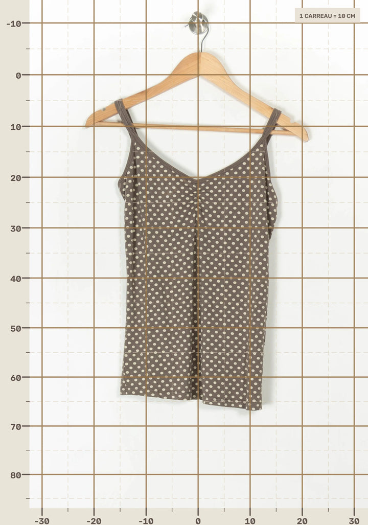 Débardeur Marron - Taille S/36 de la marque La Fée Maraboutée | PARAD98511 - Vendu par Paradigme - Image 4