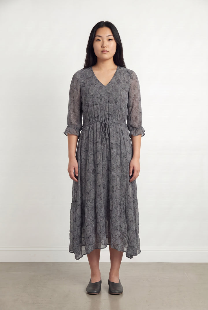 Robe Longue Grise et Noire - Taille XL/42 de la marque IKKS | PARAD98568 - Vendu par Paradigme - Image 1