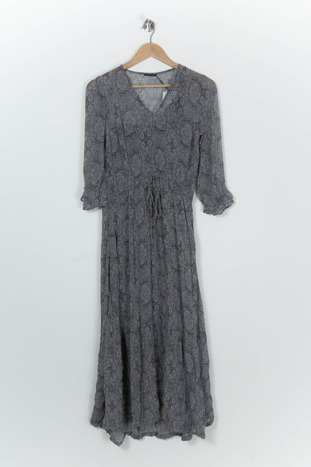 Robe Longue Grise et Noire - Taille XL/42 de la marque IKKS | PARAD98568 - Vendu par Paradigme - Image 2