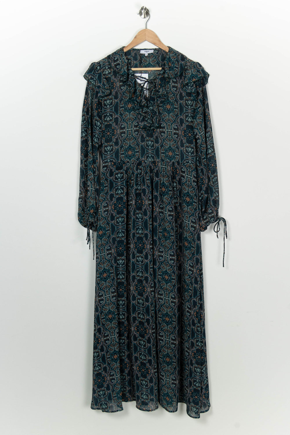 Robe Longue Bleue et Marron - Taille L/40 de la marque Suncoo | PARAD98569 - Vendu par Paradigme - Image 2
