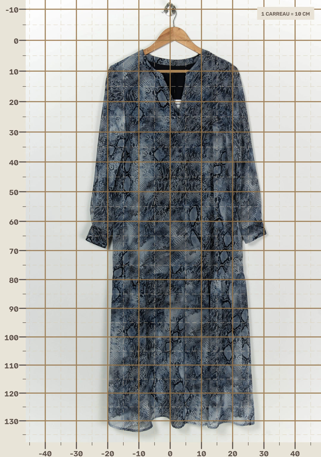 Robe Longue Bleue et Noire - Taille XL/42 de la marque IKKS | PARAD98583 - Vendu par Paradigme - Image 4