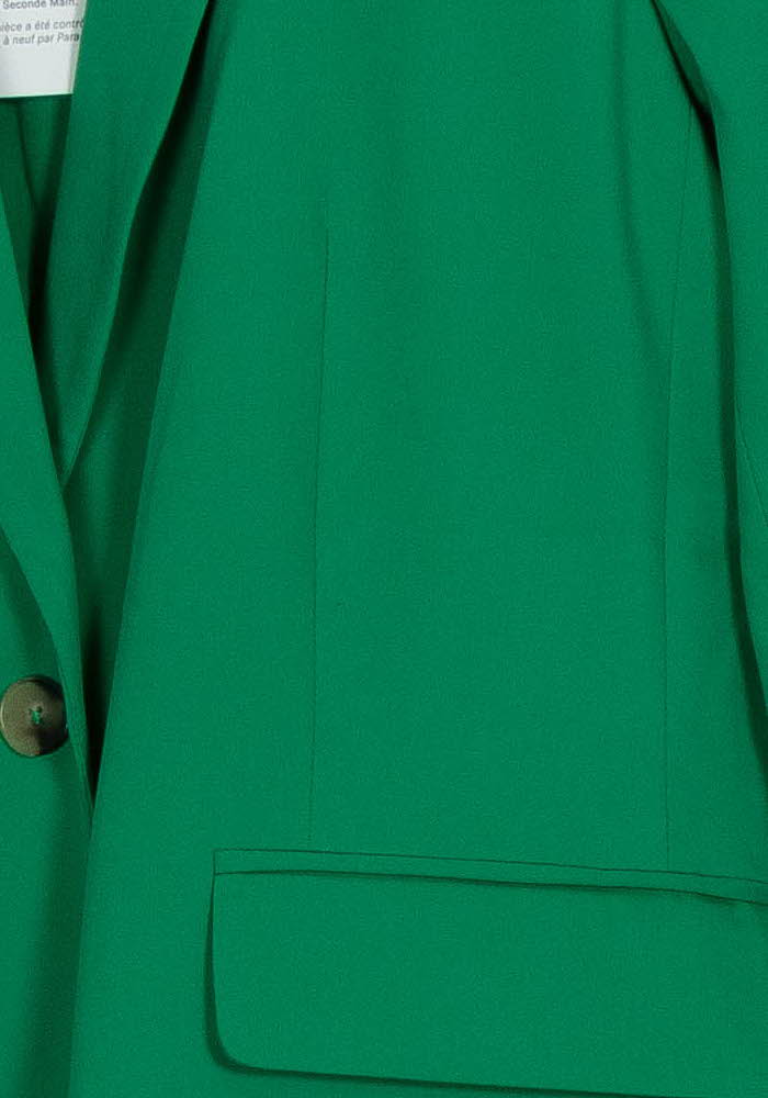 Blazer Vert - Taille L/40 de la marque Caroll | PARAD98592 - Vendu par Paradigme - Image 3