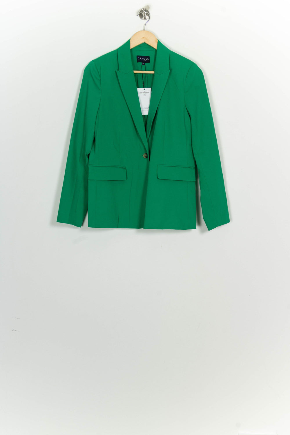 Blazer Vert - Taille L/40 de la marque Caroll | PARAD98592 - Vendu par Paradigme - Image 2