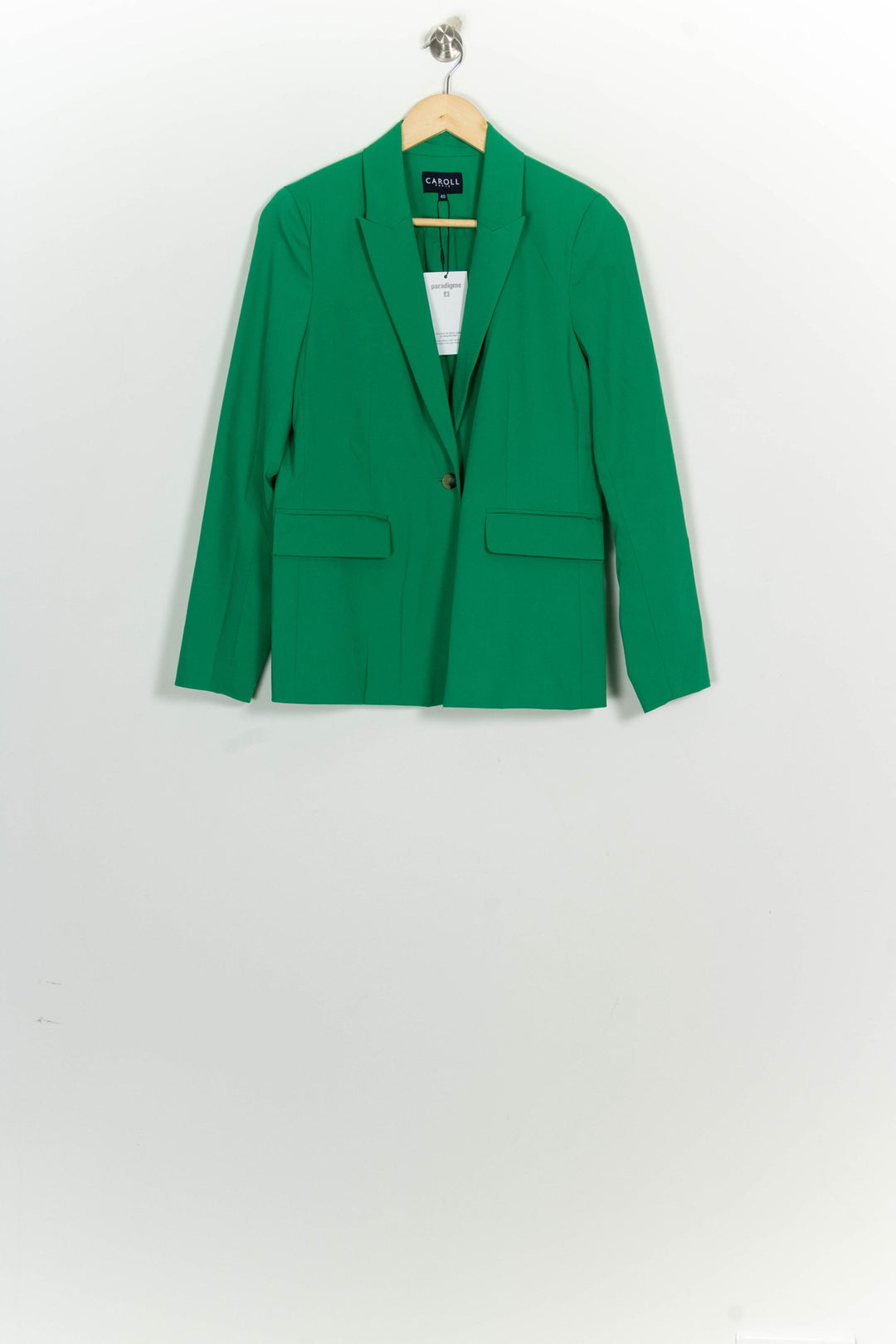 Blazer Vert - Taille L/40 de la marque Caroll | PARAD98592 - Vendu par Paradigme - Image 2
