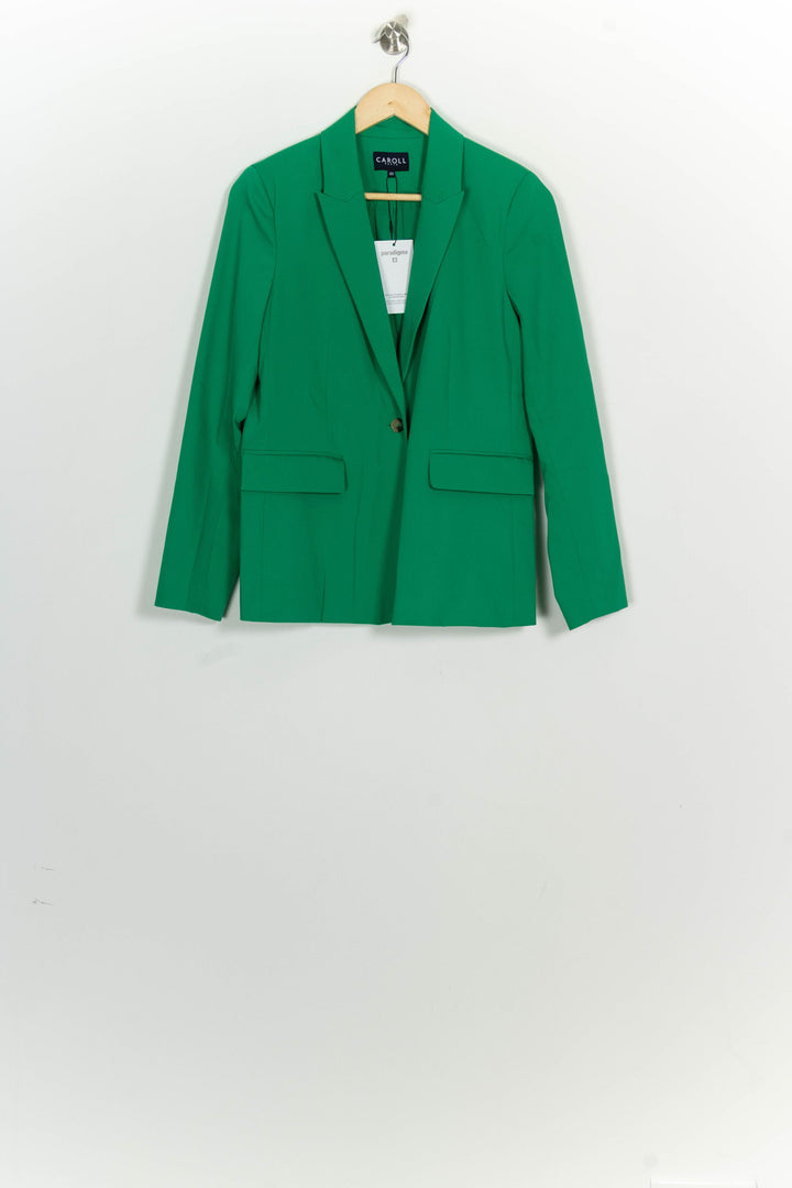 Blazer Vert - Taille L/40 de la marque Caroll | PARAD98592 - Vendu par Paradigme - Image 2