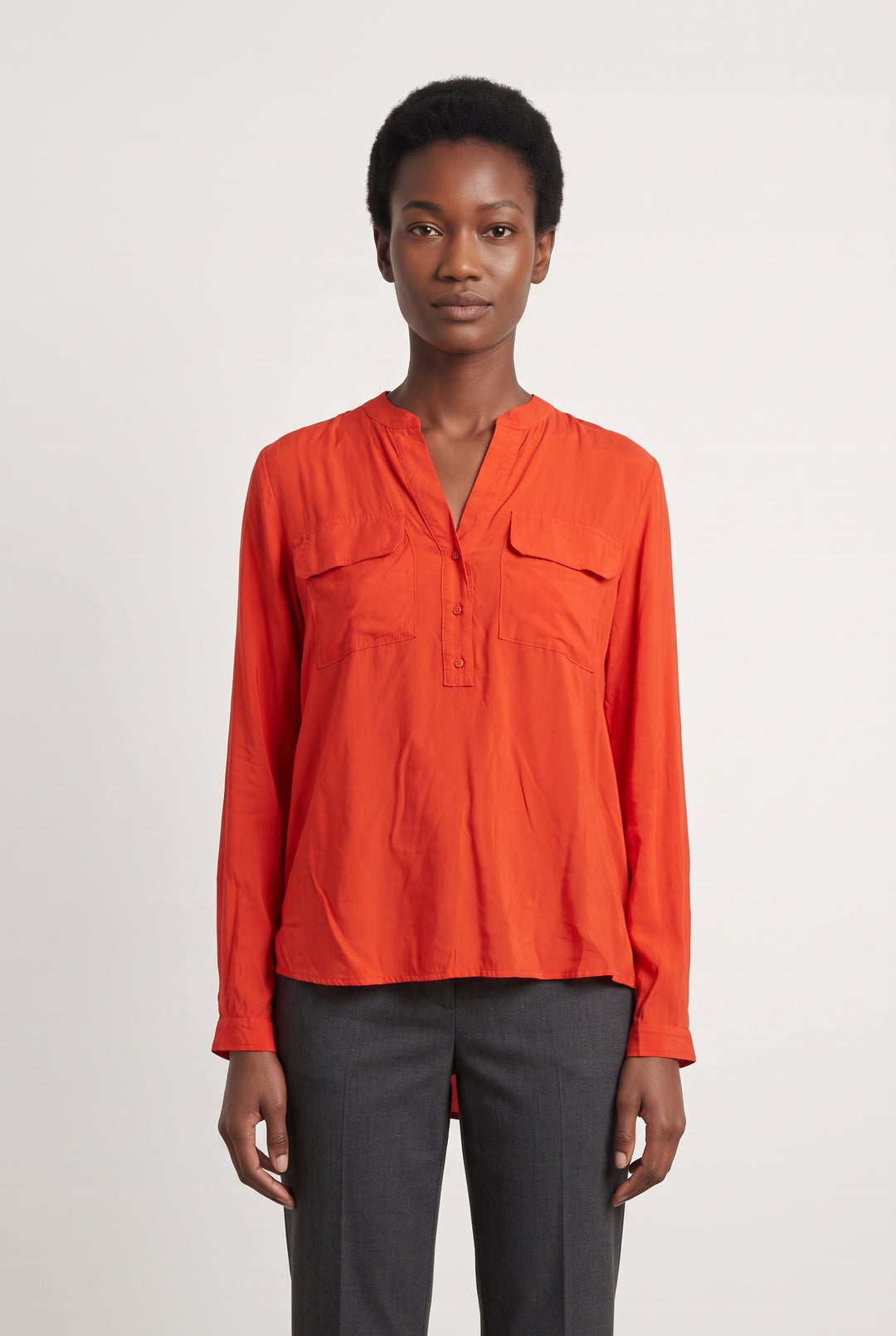 Blouse Rouge - Taille M/38 de la marque Caroll | PARAD98595 - Vendu par Paradigme - Image 1