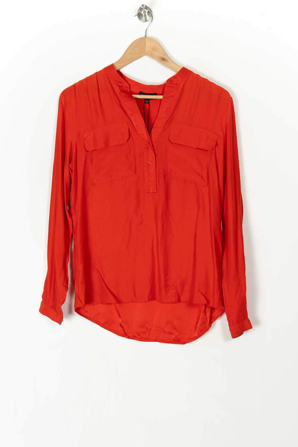 Blouse Rouge - Taille M/38 de la marque Caroll | PARAD98595 - Vendu par Paradigme - Image 2