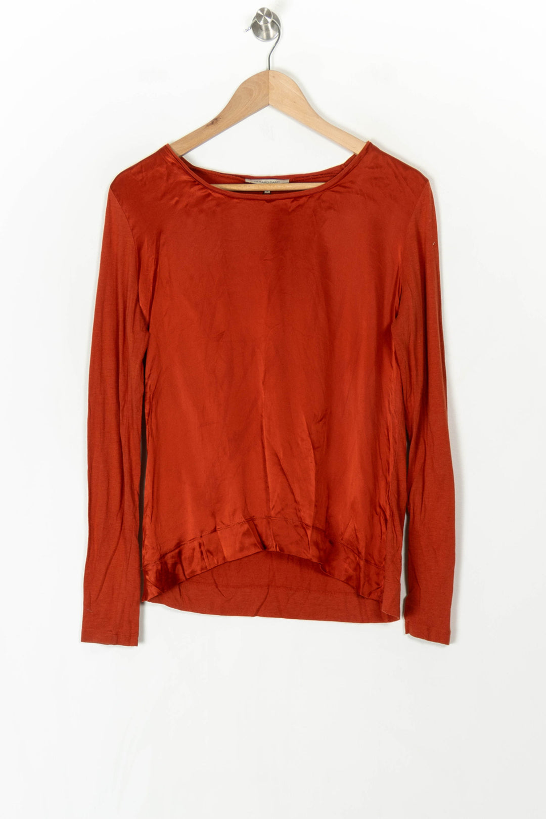 Tee-Shirt Manches Longues Rouge Brique - Taille L/40 de la marque Gerard Darel | PARAD98596 - Vendu par Paradigme - Image 2