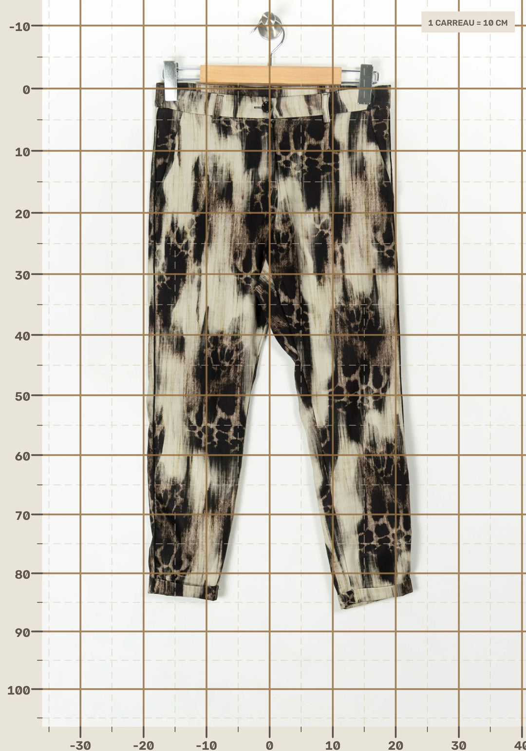 Pantalon Beige et Noir - Taille XS/34 de la marque Imperial | PARAD98598 - Vendu par Paradigme - Image 4