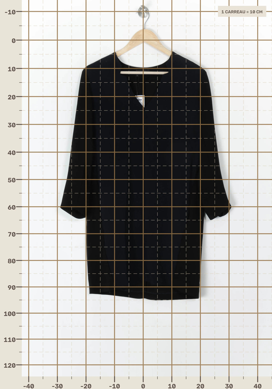 Robe Courte Noire et Bleu Marine - Taille L/40 de la marque The Kooples | PARAD98601 - Vendu par Paradigme - Image 4