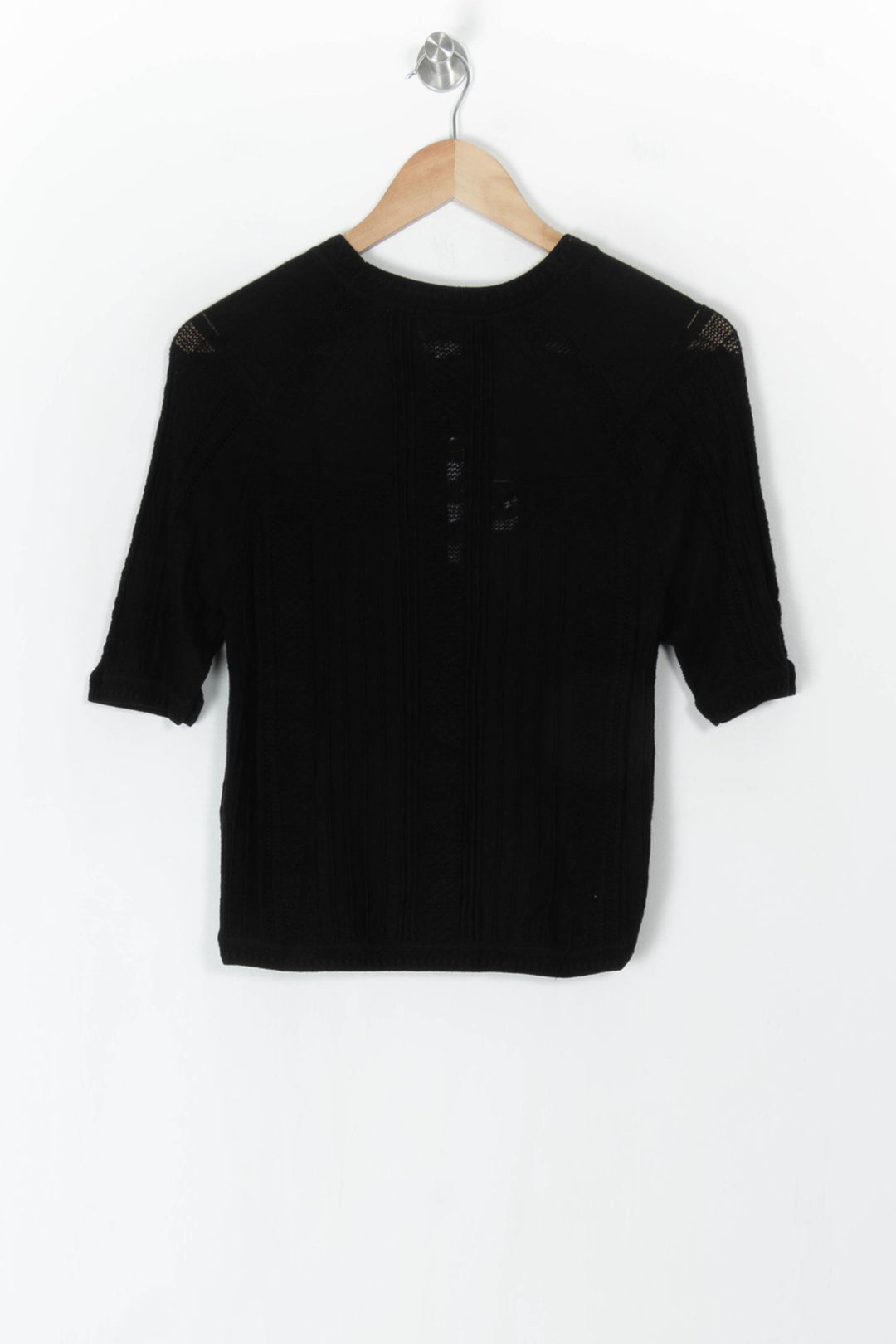 Pull À Manches Courtes Noir - Taille L/40 de la marque ba&amp;sh | PARAD98628 - Vendu par Paradigme - Image 5