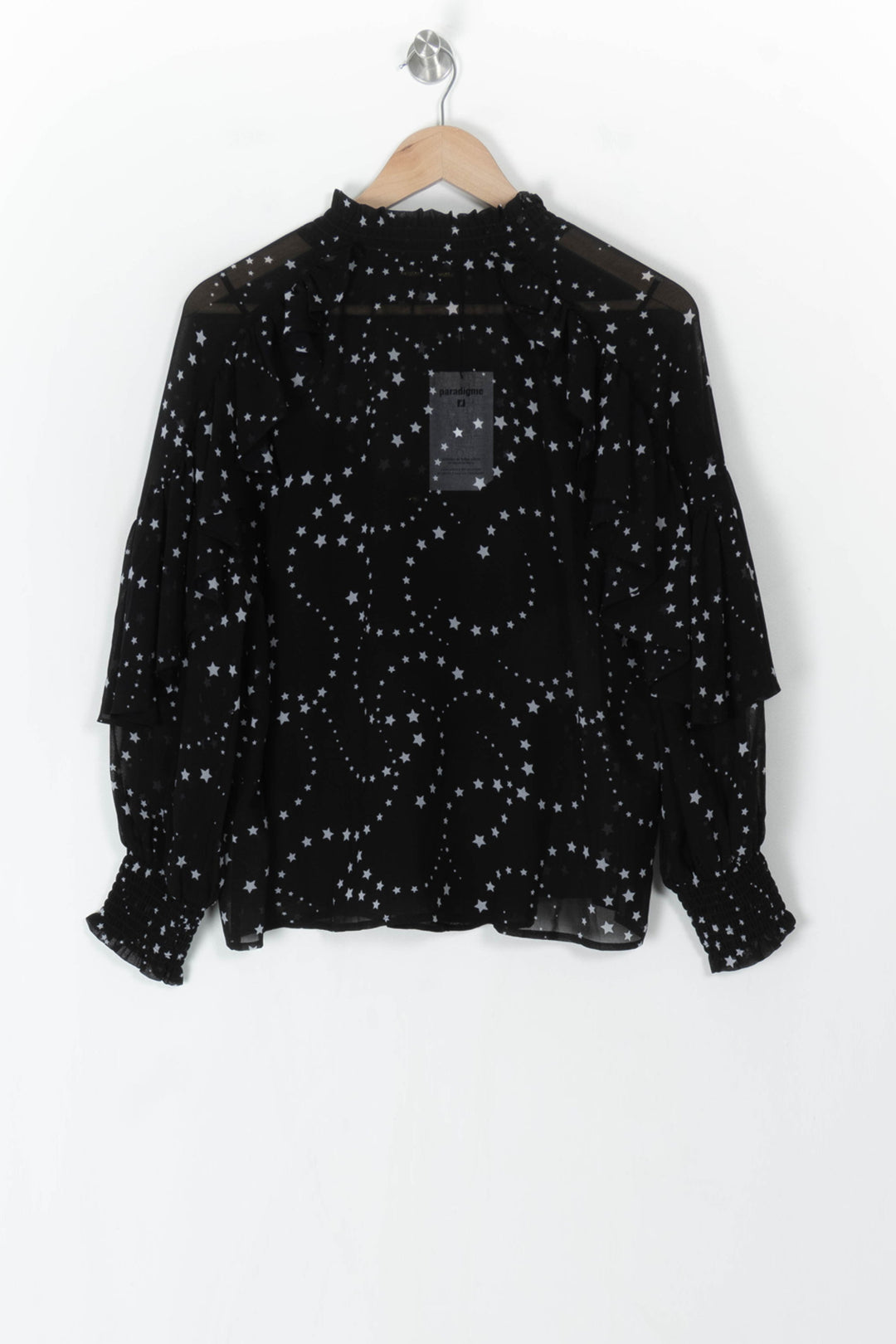 Blouse Noire et Grise - Taille S/36 de la marque Maje | PARAD98631 - Vendu par Paradigme - Image 5