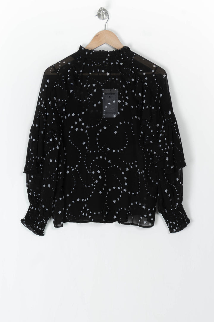 Blouse Noire et Grise - Taille S/36 de la marque Maje | PARAD98631 - Vendu par Paradigme - Image 5