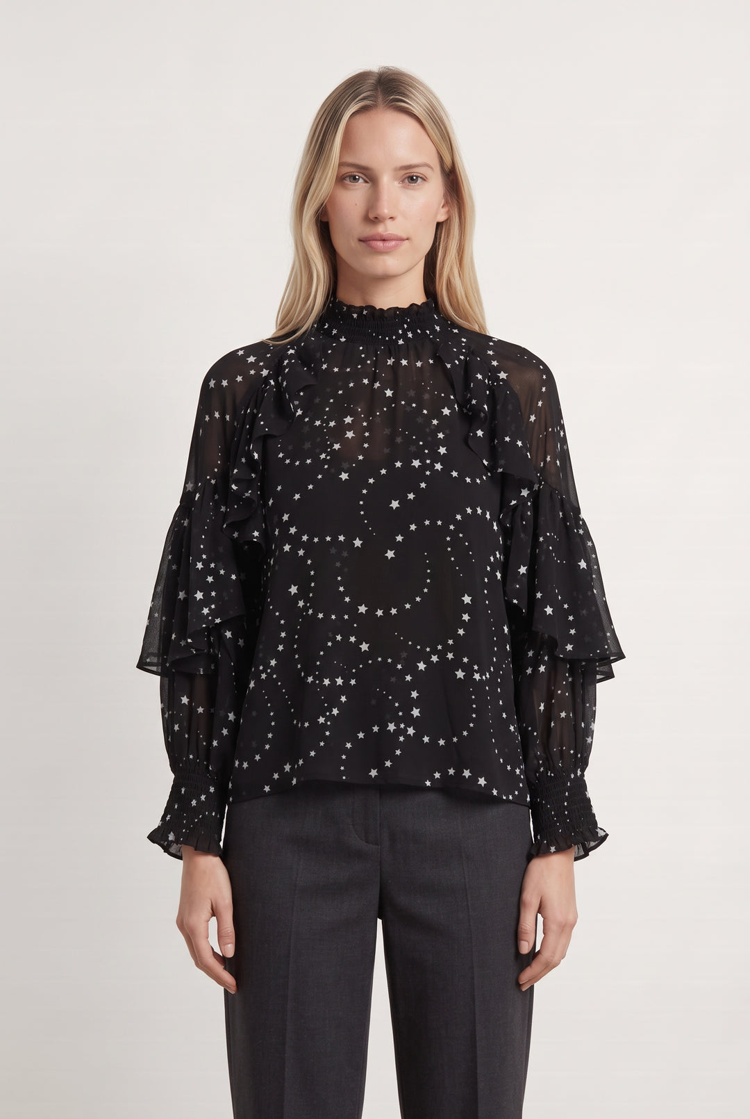 Blouse Noire et Grise - Taille S/36 de la marque Maje | PARAD98631 - Vendu par Paradigme - Image 1