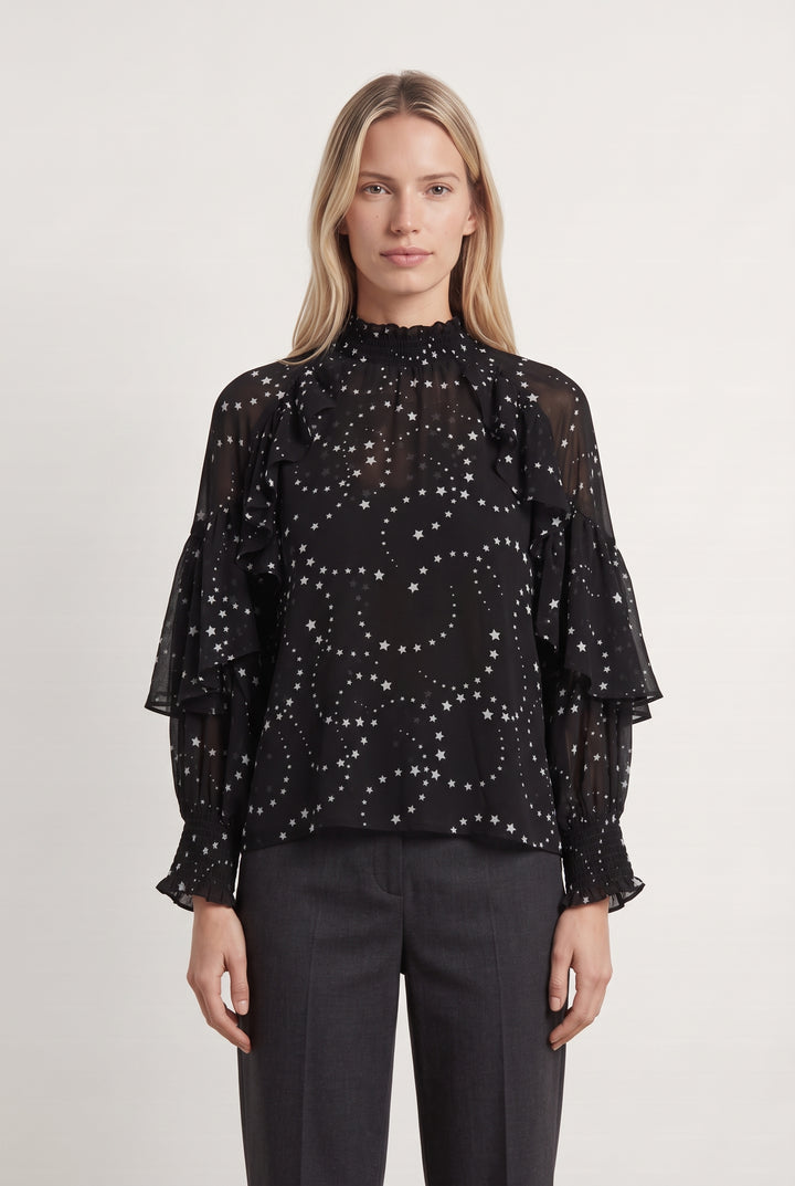 Blouse Noire et Grise - Taille S/36 de la marque Maje | PARAD98631 - Vendu par Paradigme - Image 1