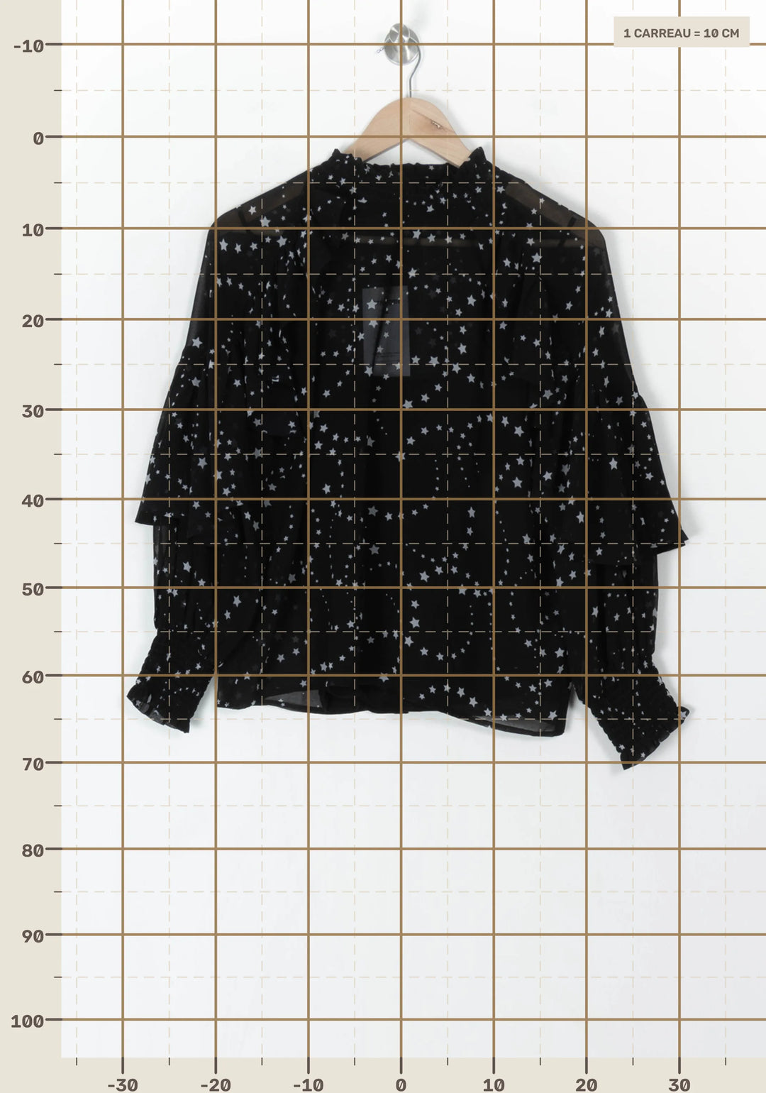 Blouse Noire et Grise - Taille S/36 de la marque Maje | PARAD98631 - Vendu par Paradigme - Image 4