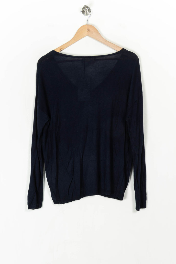 Pull À Col V Bleu - Taille L/40 de la marque Absolut Cashmere | PARAD98632 - Vendu par Paradigme - Image 5
