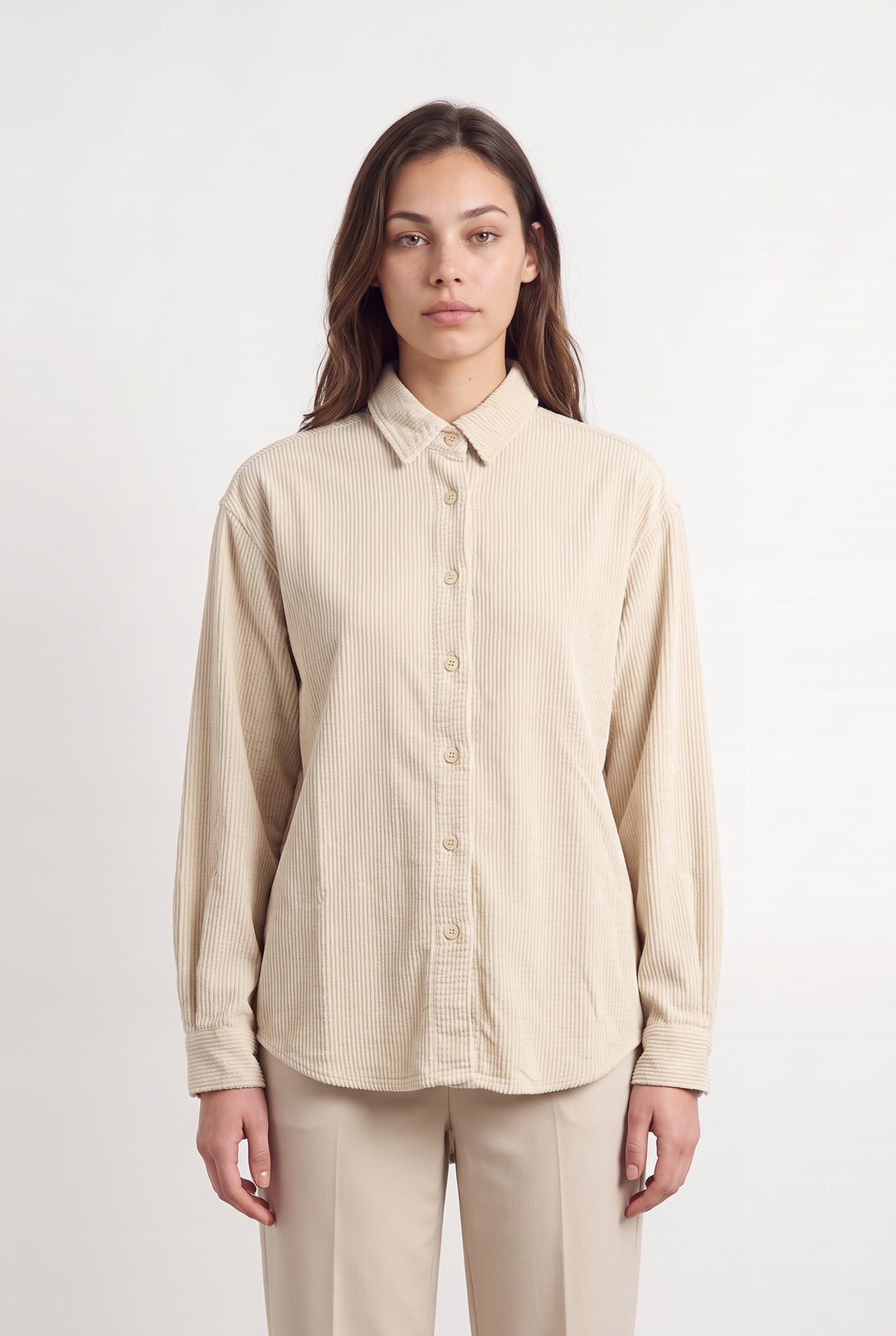 Chemise Beige - Taille XS/34 de la marque American Vintage | PARAD98633 - Vendu par Paradigme - Image 1
