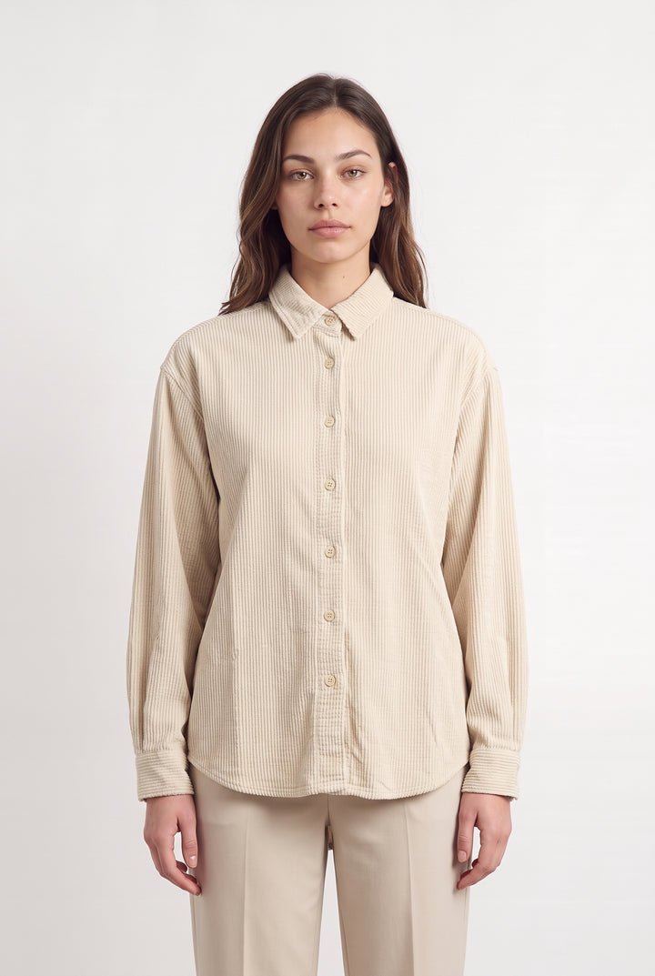 Chemise Beige - Taille XS/34 de la marque American Vintage | PARAD98633 - Vendu par Paradigme - Image 1