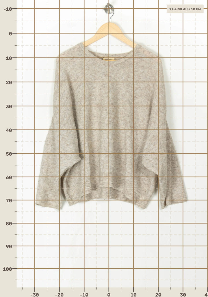 Pull Beige - Taille S/36 de la marque American Vintage | PARAD98634 - Vendu par Paradigme - Image 4